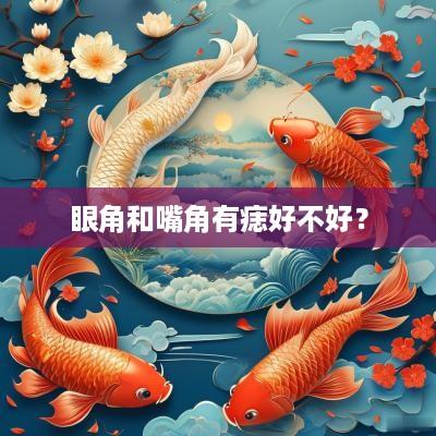 眼角和嘴角有痣好不好？