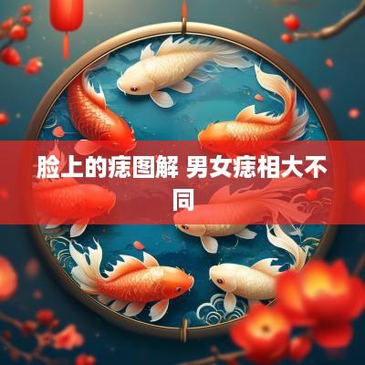 脸上的痣图解 男女痣相大不同