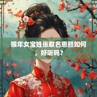猴年女宝姓张取名恩熙如何，好听吗？