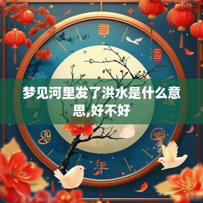 梦见河里发了洪水是什么意思,好不好