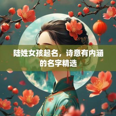 陆姓女孩起名，诗意有内涵的名字精选