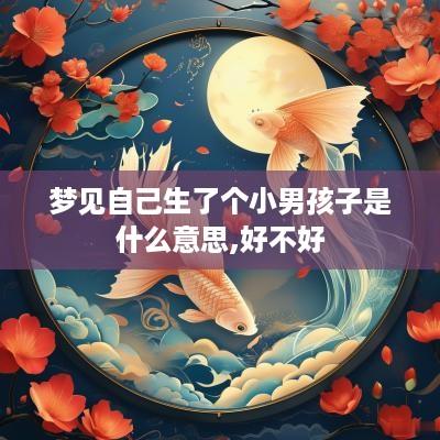 梦见自己生了个小男孩子是什么意思,好不好