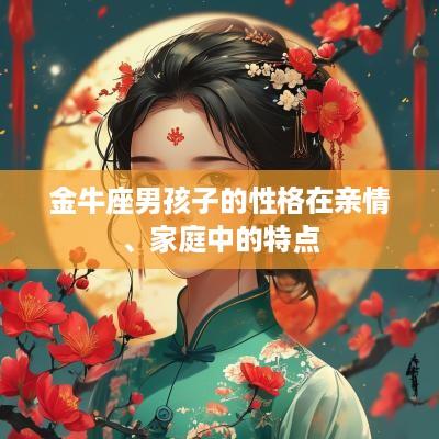 金牛座男孩子的性格在亲情、家庭中的特点