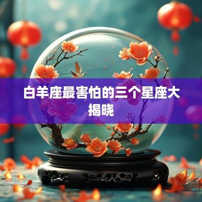 白羊座最害怕的三个星座大揭晓