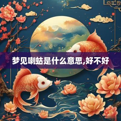 梦见喇蛄是什么意思,好不好