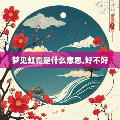 梦见虹霓是什么意思,好不好