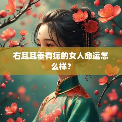 右耳耳垂有痣的女人命运怎么样？