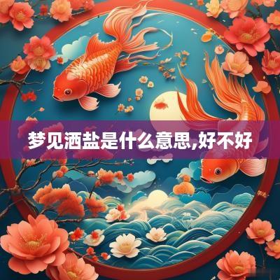 梦见洒盐是什么意思,好不好