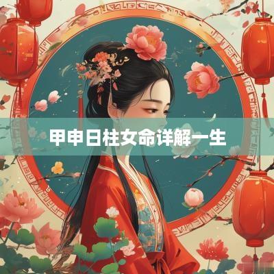 甲申日柱女命详解一生