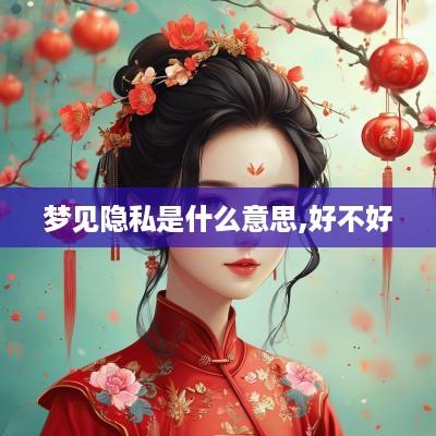 梦见隐私是什么意思,好不好
