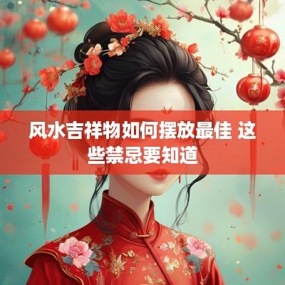 风水吉祥物如何摆放最佳 这些禁忌要知道