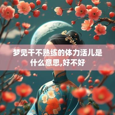 梦见干不熟练的体力活儿是什么意思,好不好