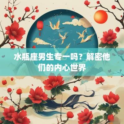 水瓶座男生专一吗？解密他们的内心世界