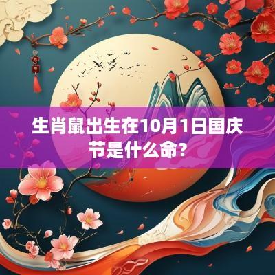 生肖鼠出生在10月1日国庆节是什么命？