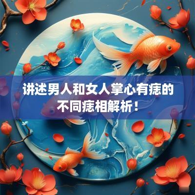讲述男人和女人掌心有痣的不同痣相解析！