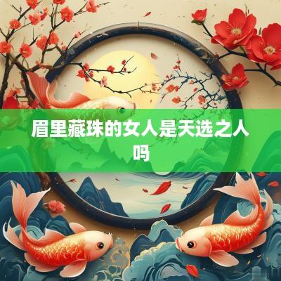 眉里藏珠的女人是天选之人吗
