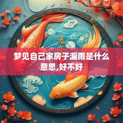梦见自己家房子漏雨是什么意思,好不好