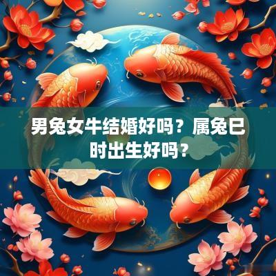 男兔女牛结婚好吗？属兔巳时出生好吗？