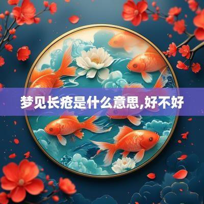 梦见长疮是什么意思,好不好