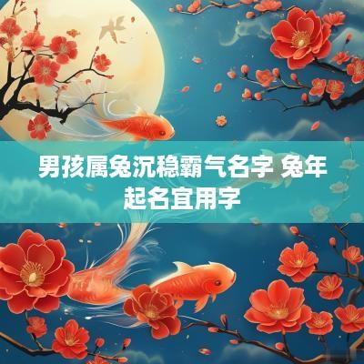 男孩属兔沉稳霸气名字 蛇年起名宜用字
