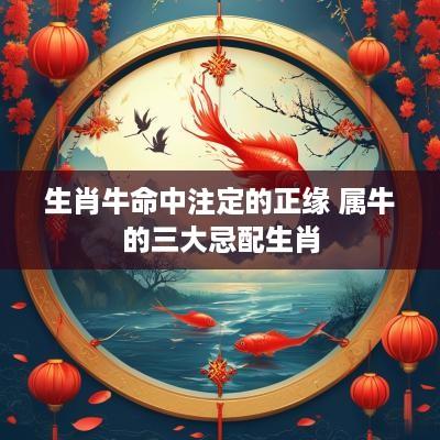生肖牛命中注定的正缘 属牛的三大忌配生肖