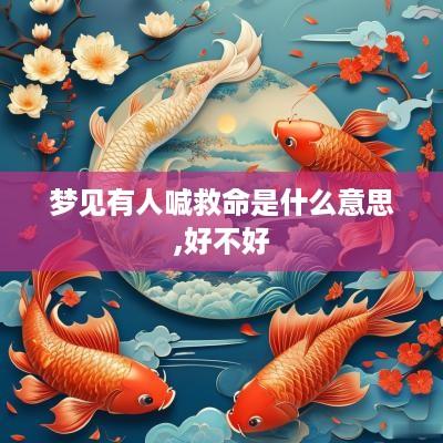 梦见有人喊救命是什么意思,好不好