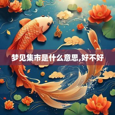 梦见集市是什么意思,好不好