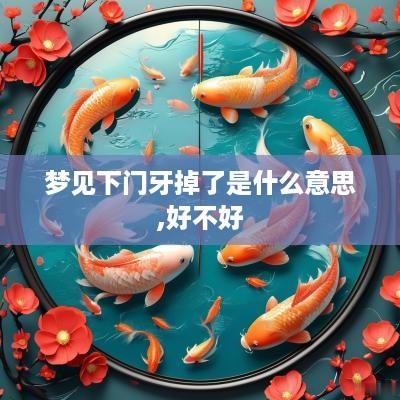 梦见下门牙掉了是什么意思,好不好
