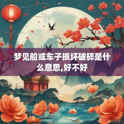 梦见船或车子损坏破碎是什么意思,好不好