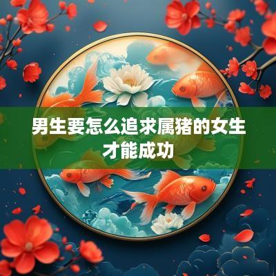 男生要怎么追求属猪的女生才能成功
