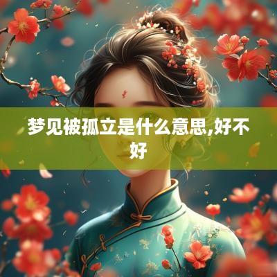 梦见被孤立是什么意思,好不好