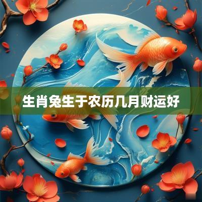 生肖兔生于农历几月财运好
