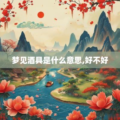 梦见酒具是什么意思,好不好