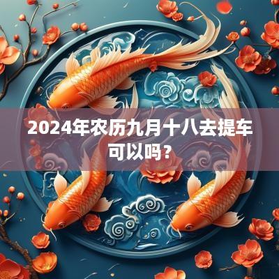 2025年农历九月十八去提车可以吗？