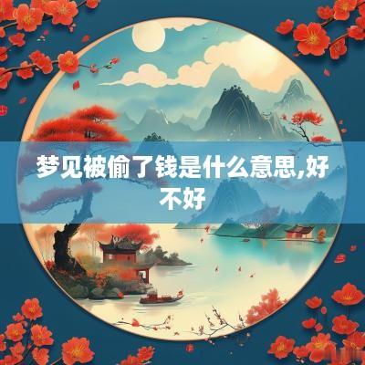 梦见被偷了钱是什么意思,好不好