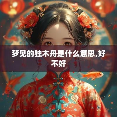 梦见的独木舟是什么意思,好不好
