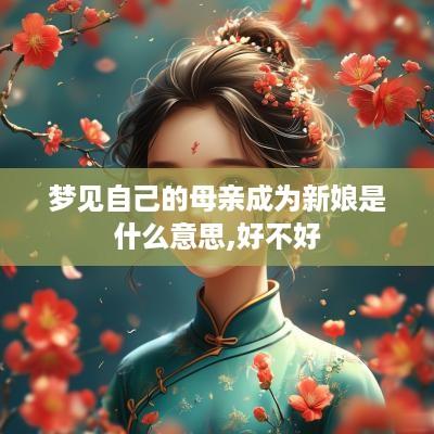 梦见自己的母亲成为新娘是什么意思,好不好