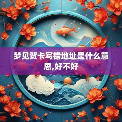 梦见贺卡写错地址是什么意思,好不好