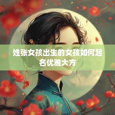 姓张女孩出生的女孩如何起名优雅大方