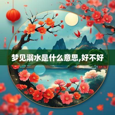 梦见溺水是什么意思,好不好