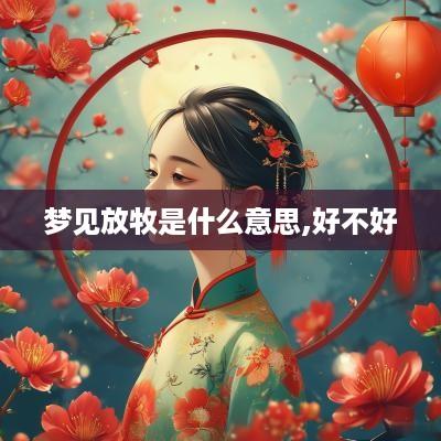 梦见放牧是什么意思,好不好
