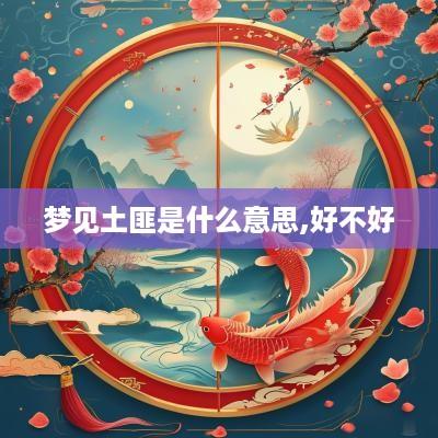 梦见土匪是什么意思,好不好
