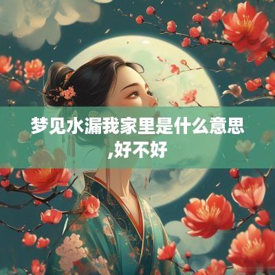 梦见水漏我家里是什么意思,好不好