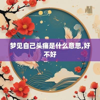 梦见自己头痛是什么意思,好不好
