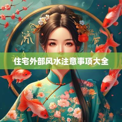 住宅外部风水注意事项大全