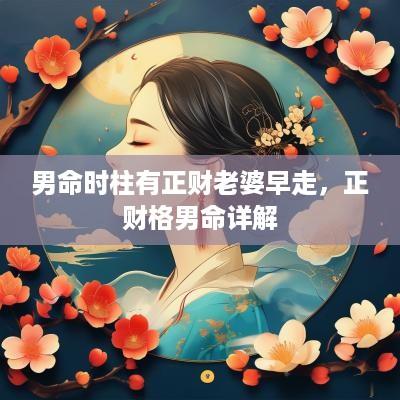 男命时柱有正财老婆早走，正财格男命详解
