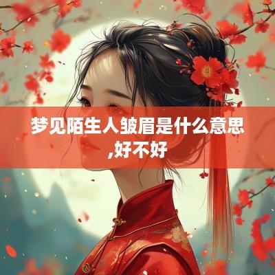 梦见陌生人皱眉是什么意思,好不好