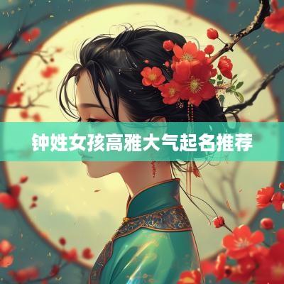 钟姓女孩高雅大气起名推荐