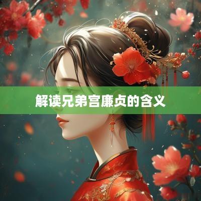 解读兄弟宫廉贞的含义