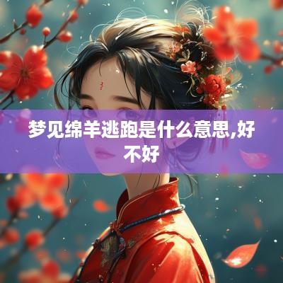 梦见绵羊逃跑是什么意思,好不好 梦见绵羊逃跑是什么意思,好不好